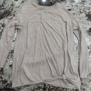 LC Lauren Conrad Cream Knit Top